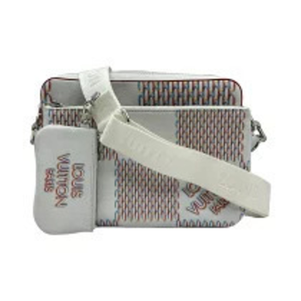 Louis Vuitton Trio Messenger White Damier Spray Bag